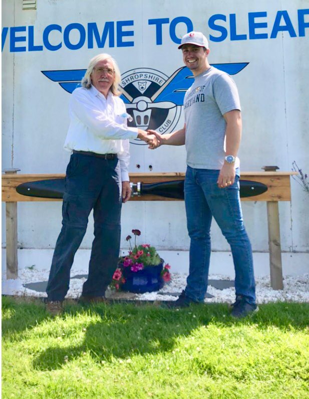 Congratulations to William Stocton, on passing his part FCL skills test on 12/7/20 in G-BOIR. Well done Will!