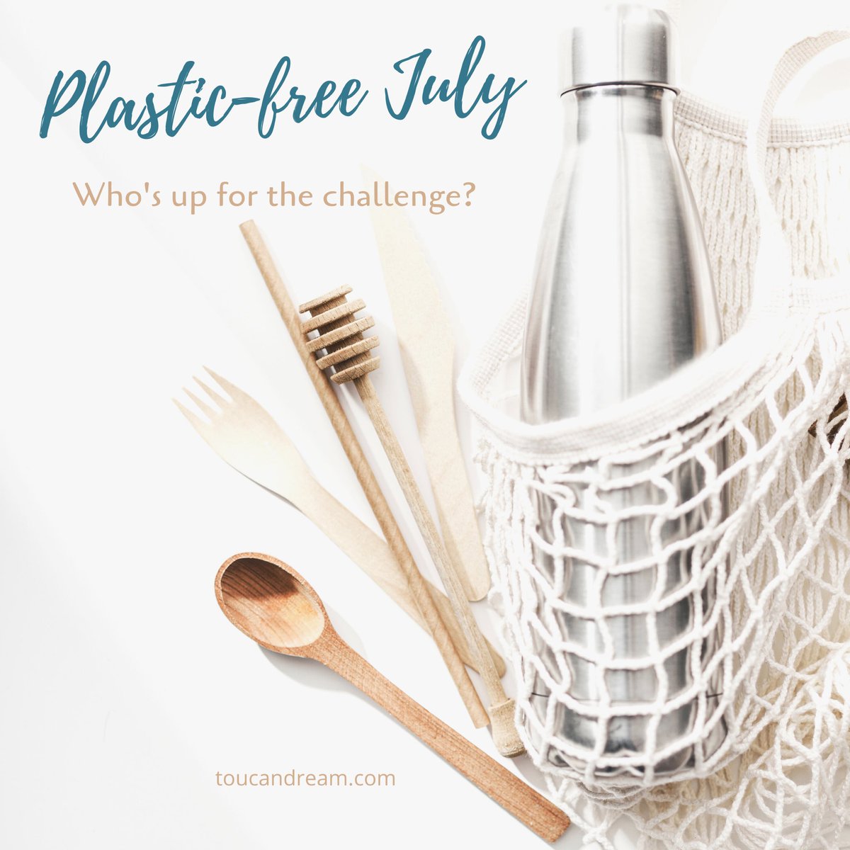 toucandreamcom's tweet photo. #PlasticFreeJuly who’s participating and embracing the challenge? 🙋🏼‍♀️🙋🏾🙋🏻‍♂️ https://t.co/EEoR5DvziS
