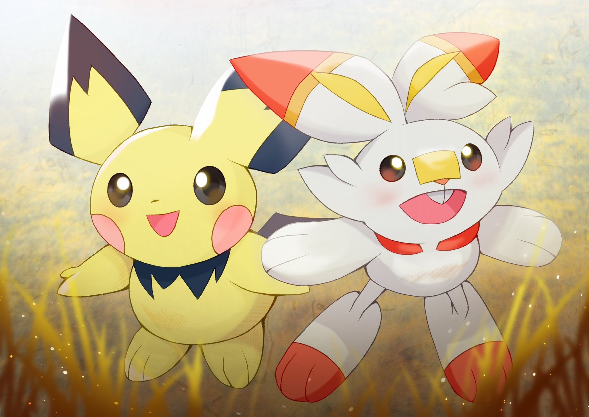 تويتر 夏木 純 イラストアカウント على تويتر 新ポケモンスナップより ヒバニー Amp ピチュー Pokemonsnap ポケモンスナップ ピチュー ヒバニー Scorbunny Pichu T Co Phyc45ixrl