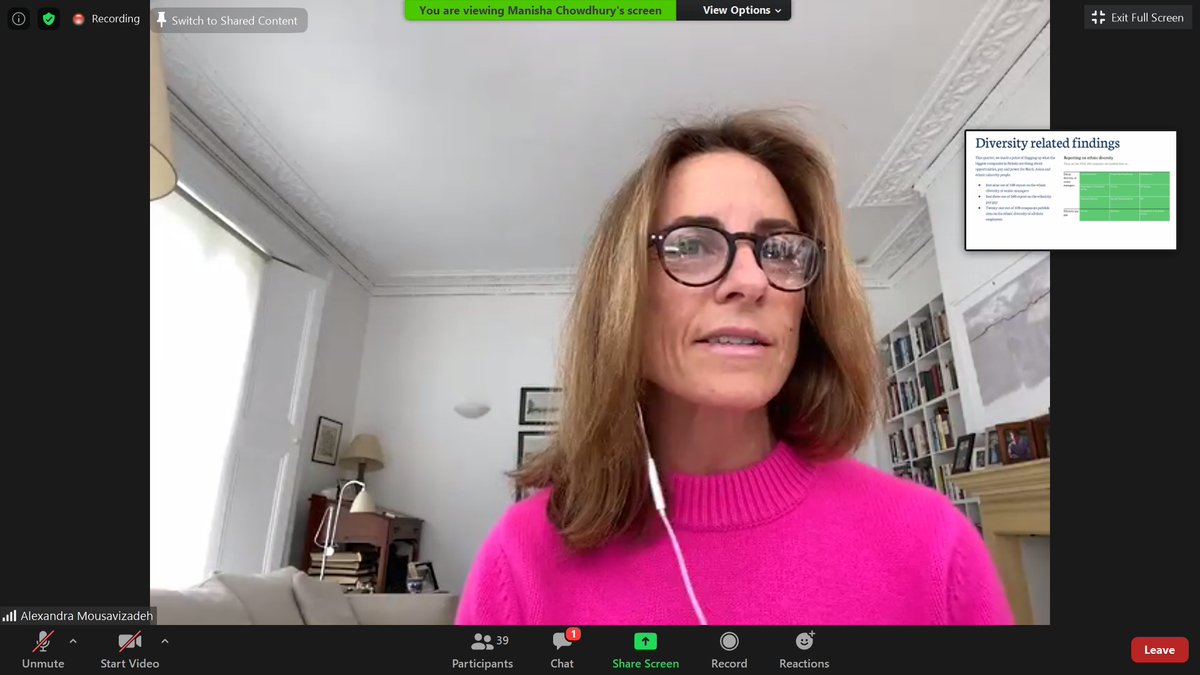 🧠Fascinating presentation from <a href="/AlexandraMousav/">Alexandra Mousavizadeh</a> <a href="/tortoise/">Tortoise</a> on its ambitious project to create a ranking of FTSE 100 companies measured by their commitment to key social, environmental and ethical objectives - part of FTI's #ESG Summer Series😎
