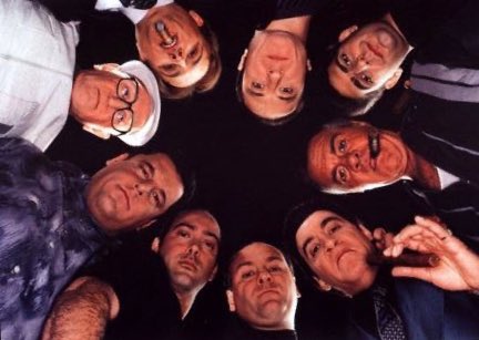 timeimmemorial_'s tweet photo. If you could choose between curing Coronavirus and being in Tony Soprano’s crew, what color track suit would you get first and why is it black? https://t.co/h42M71Ctet