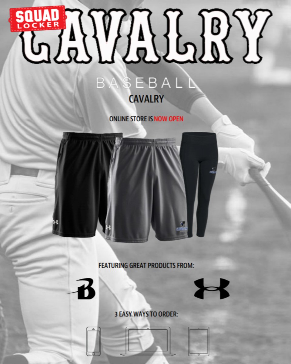 cavalrybball's tweet photo. Be sure to order your Cavalry gear from the online store before the fall season starts: https://t.co/ryNMvbqmSp https://t.co/3qkSOx3zQL