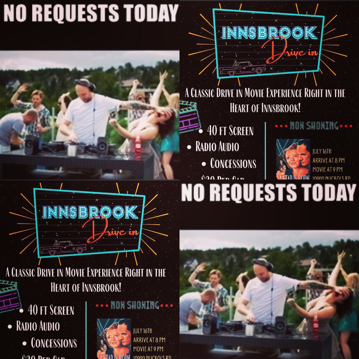 RVABoomtown's tweet photo. No all request lunch hour today because we are setting up for the big drive in movie tonight @Innsbrook
Get tickets NOW!!! #drivein #rvasummer #boomtownrichmond #innsbrook #rva https://t.co/ODzOQRsmV7