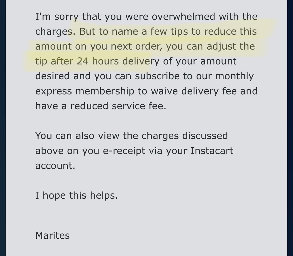 DanBrotherBand's tweet photo. Way to go @Instacart rip people off, then suggest taking the tip away from the driver to lower the bill. #topknotch #instacart #instacartsucks #ripoff #tipthedriver #neveragain #youshouldbeashamed https://t.co/3EUzn3vN7c