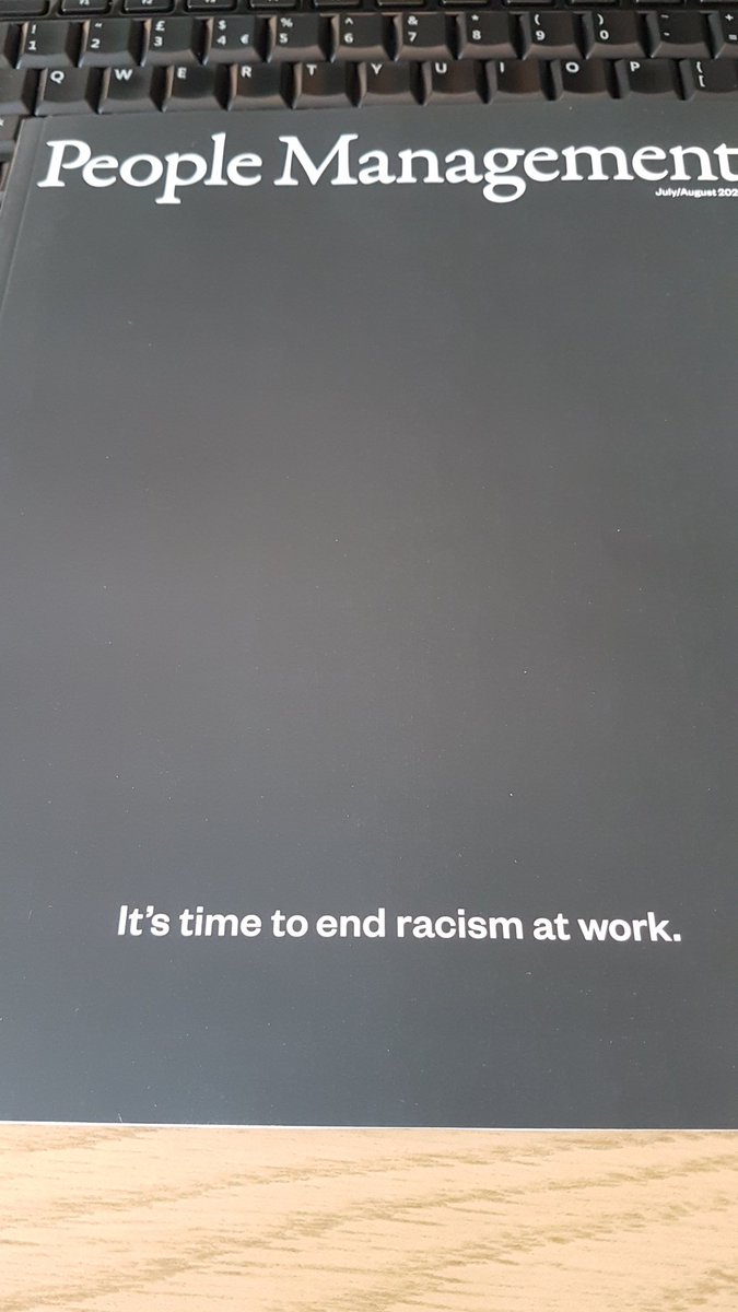 LisaWilksHR's tweet photo. I'm very comfortable as a @CIPD people professional, being part of the conversation for positive change #BlackLivesMatter Great cover @PeopleMgt it is so time to end racism at work (and everwhere) https://t.co/CBO40MYJbr