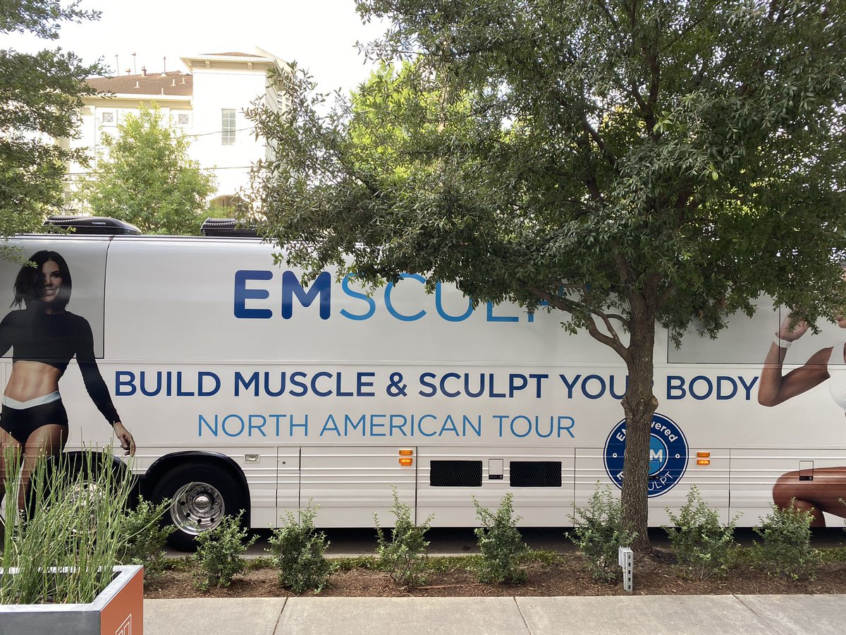AureaIVSpa's tweet photo. The @BTLaesthetics bus is here all morning! Stop by and try out #emsculpt #emtone #emcella! Come on up and try an #ivdrip or talk about our body sculpting specials! 

We are screening everyone, staying safe. Come by at 1801 Binz. 

#bodypositive #bodysculpting #ivspa #hounews https://t.co/eGDWZM3TL2