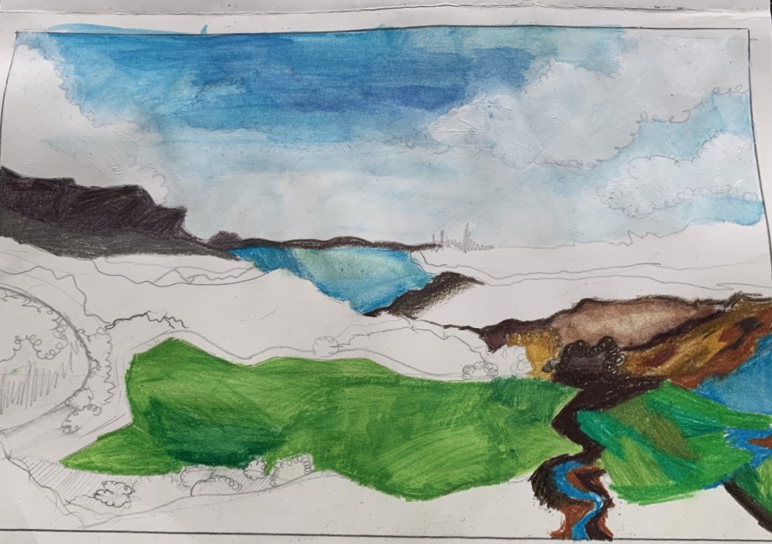 Amaia_Movie's tweet photo. Of the main projects set over the home-learning phase, the Year 8 one on landscape was the most taxing. These students can be proud of their achievement. #LandscapePainting #Challonerart #Year8Projects https://t.co/ayDIdDZF2M