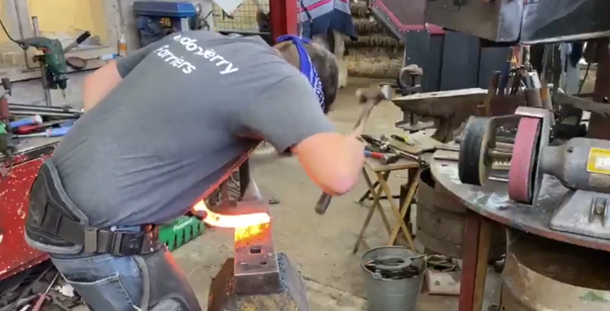 greatyorkshow's tweet photo. 3pm - Inside the #Farrier’s Workshop - Go behind the scenes with highly accomplished craftsman Huw Dyer, Chief Steward of the Great Yorkshire Show’s #farriery section. Filmed from his Londonderry Forge Supplies workshop - https://t.co/EjJvs06igg #VirtualGYS https://t.co/Sb3v5LwSs8