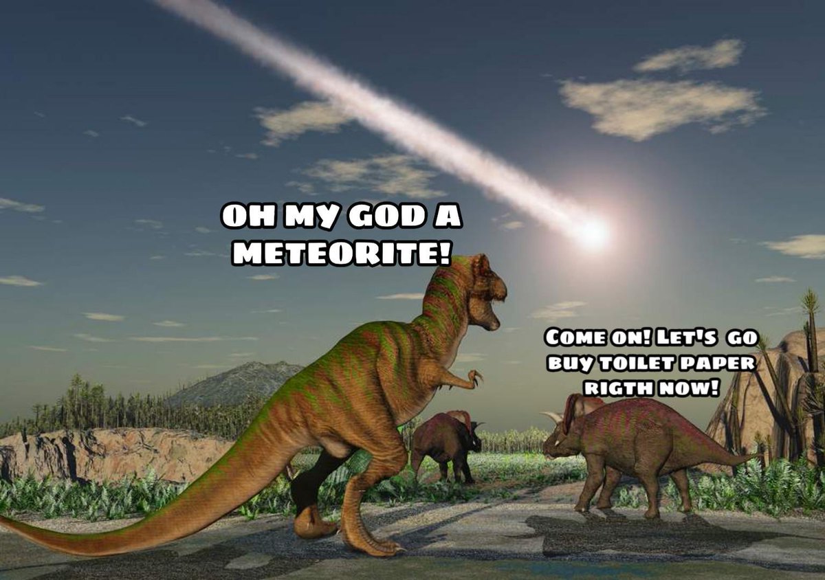 RaptorBotDG's tweet photo. Don't be one of those guys.

#toiletpaper #dinosaur #Memes https://t.co/XMoz3Q8aau