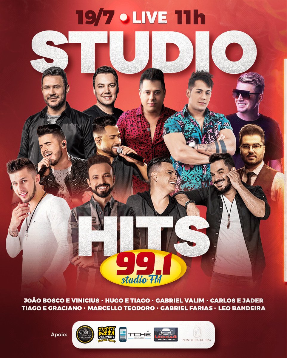 studiofm's tweet photo. Vocês vão perder essa?
@JBeVinicius @hugoetiago @carlosejader_ @thiagoegraciano @teodoromarcello #GabrielValim #GabrielFarias #LéoBandeira https://t.co/ewuRWti8G4