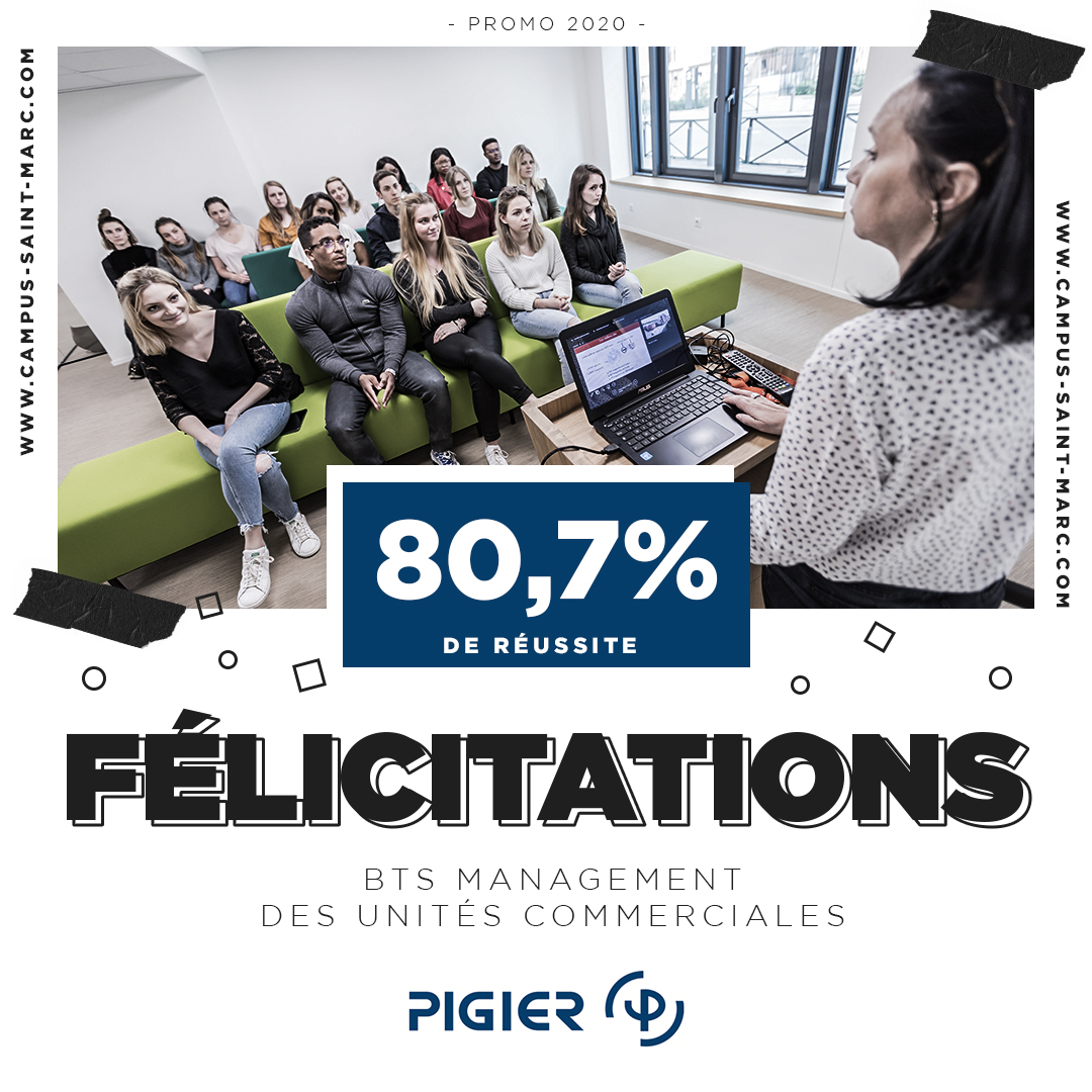 🏆 Résultats BTS MUC <a href="/PIGIERPerf/">PIGIER Performance</a> Rouen 👏 Félicitations à notre promotion 2020 pour leur réussite ! Des résultats qui viennent récompenser le travail de deux années hors du commun.