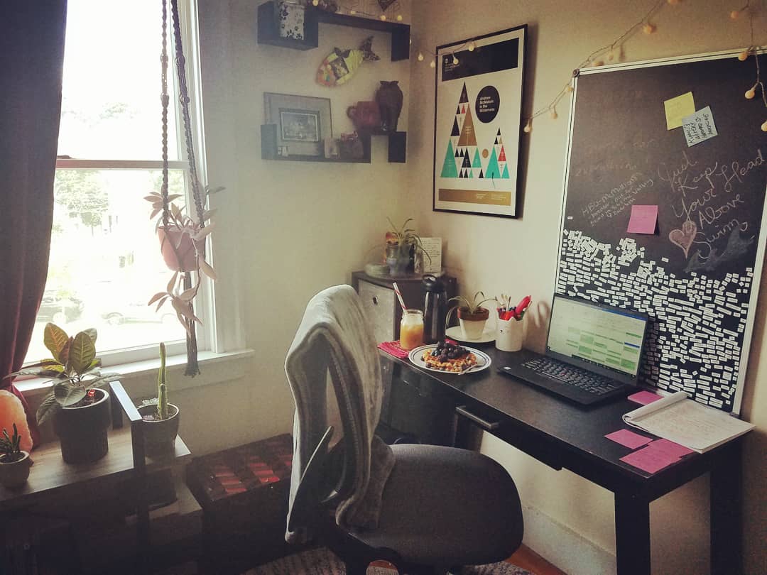 MA_Comptroller's tweet photo. Welcome to my #WFH space! I never thought I would take part in a #virtual internship, but 2020 has presented new challenges and opportunities. I am excited to spend the summer at the Office of the Comptroller exploring what it is like to work in state government. #CTRInterns https://t.co/cWptpgfxfa