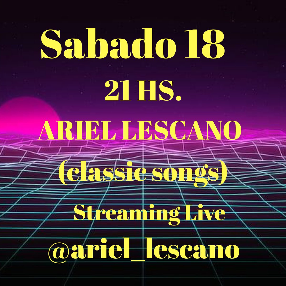 Lescanodj's tweet photo. TE ESPERO SABADO 21HS. https://t.co/8R0MAJYdI0