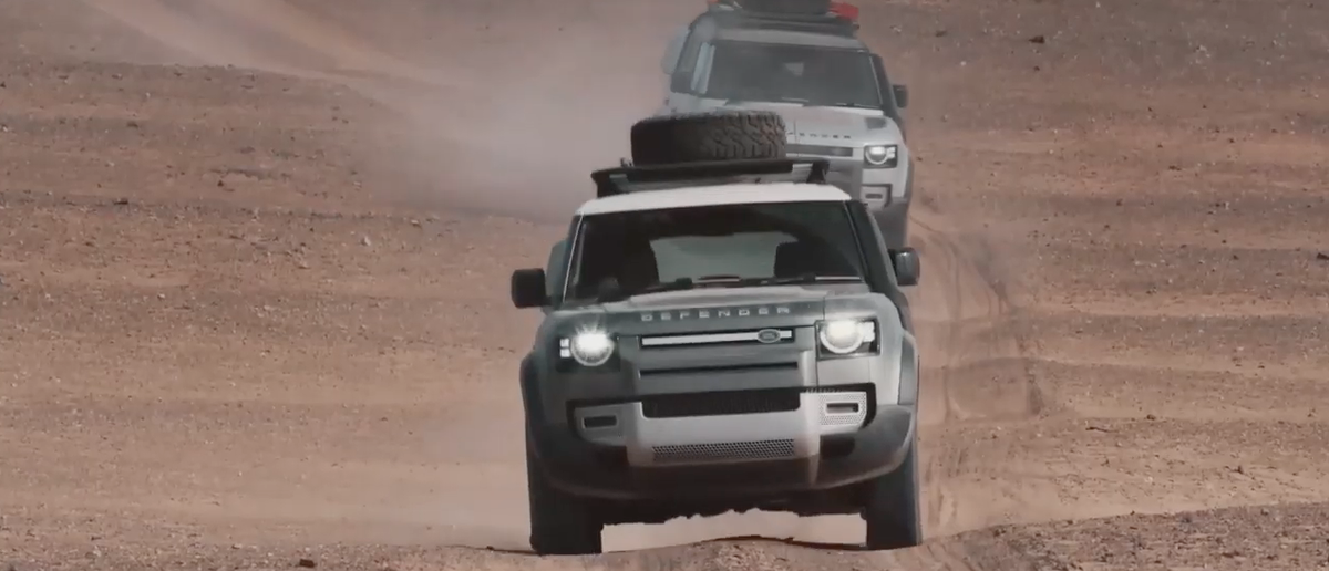 TechnoBokMedia's tweet photo. There is little that get's in the way of a Defender. Busy discovering the new @LandRoverZA Land Rover Defender via its digital reveal @BearGrylls @xolantshinga #DefenderZA #DefenderReveal https://t.co/KeXi0s6tvR