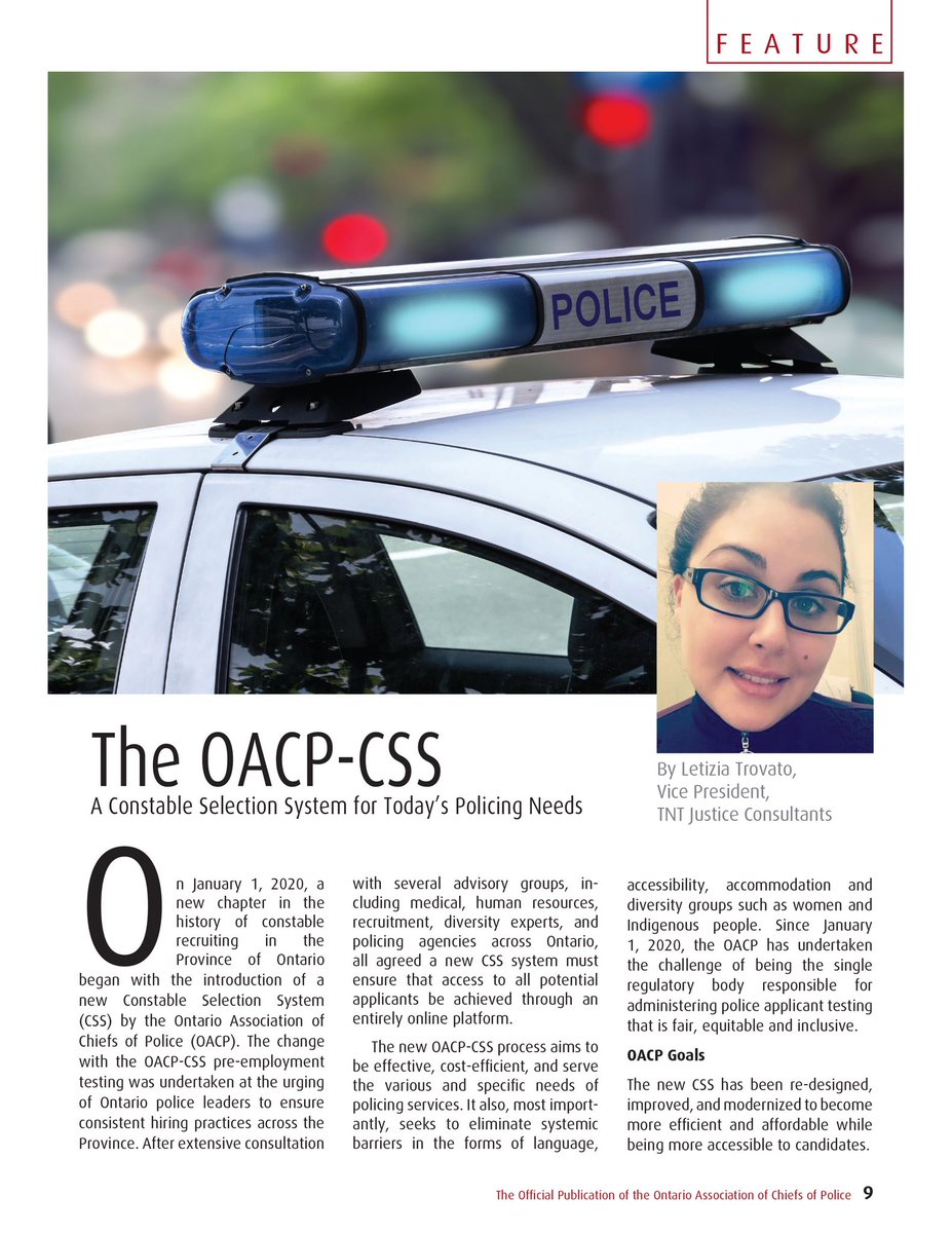CertificateOacp's tweet photo. Want to find out more about the #OACP certificate? Check out this great article by @TrovatoTNT’s Letizia Trovato in HQ Magazine. This is the time for you to start your #policing career. https://t.co/By8yFkZMNQ https://t.co/80LpBvTBwQ https://t.co/JzN5ibj9vP