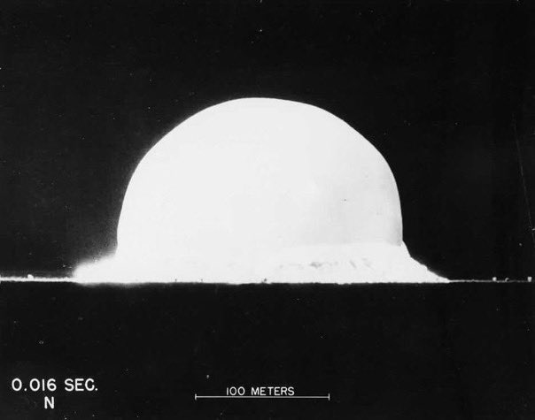 mcnees's tweet image. Today is also the 75th anniversary of the Trinity Test, held #OTD in 1945. The result of scientific collaboration on an unprecedented scale, most participants came to regret what they had unleashed. After the test Kenneth Bainbridge remarked “Now we are all sons of bitches.”