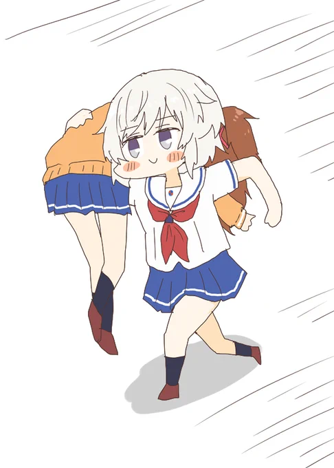 メイちゃんをさらうタマちゃん #はいふり 