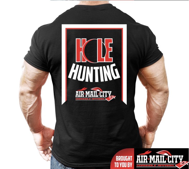 “Hole Hunter” $25 Shipped. PayPal: airmailcity@gmail.com . Please include shirt name, size, and address in payment notes. Shirts will ship beginning of next week.