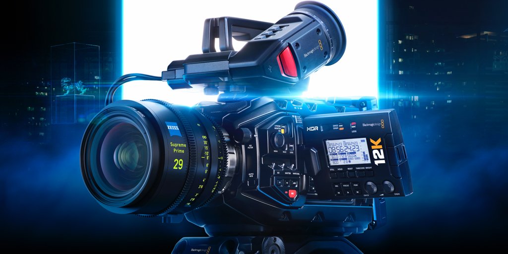 New Blackmagic URSA Mini Pro 12K! The world’s most advanced digital film camera with an incredible 12,288 x 6,480 12K Super 35 image sensor, 14 stops of dynamic range, Generation 5 Color Science and Blackmagic RAW performance! Learn more at blackmagicdesign.com/products/black…