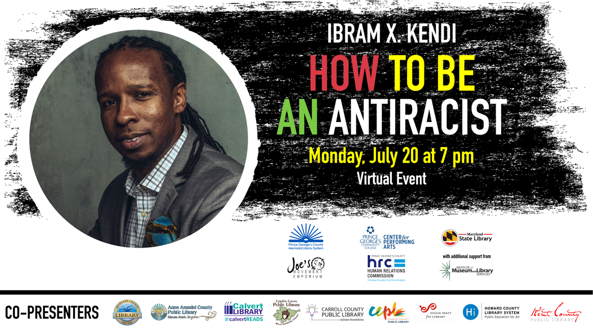 AdriannaHopkins's tweet photo. Don't forget to register for this FREE VIRTUAL EVENT with acclaimed author @DrIbram &amp; @pgccpres hosted by @PGCMLS. 
https://t.co/IfiulgH0jk https://t.co/bQHfK5Xic1