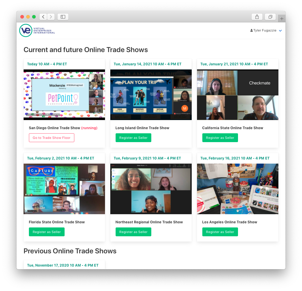 VEInternational's tweet photo. We're developing the Online Trade Show platform  for VE participants to access via the Hub / Marketplace Tools...pretty nifty #2020NTC https://t.co/VTAHE35fPn