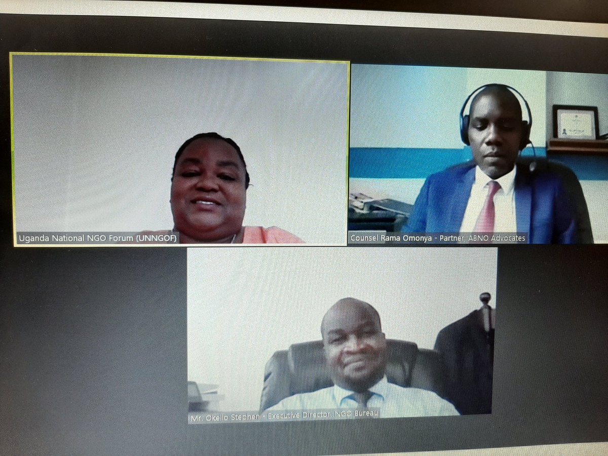ninyesigar's tweet photo. Mr. Stephen Okello - Apart from the NGO Act 2016, there are other laws to take cognizant of e.g Companies Act, Trustees Incorporation Act, Anti Money Laundering Act, Employment Act among others #CSOHealth https://t.co/BcSt1Y9fly