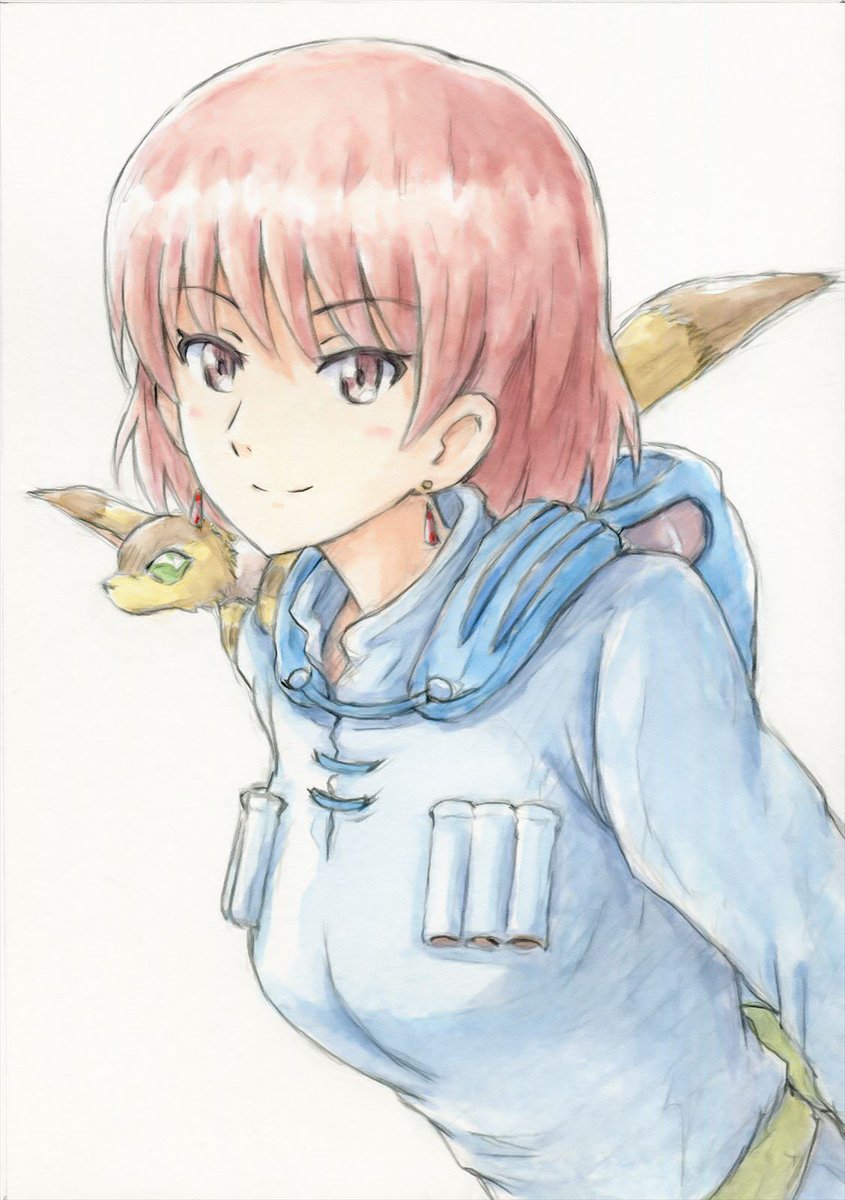 「水彩ナウシカさん。 」|おまちのイラスト