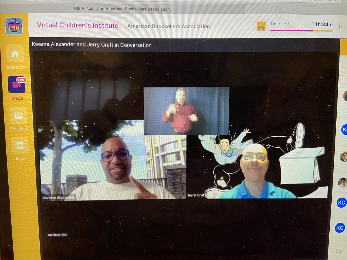 letsplaybooks's tweet photo. Listening to @kwamealexander &amp; @JerryCraft talk about their history ( and love) of indie bookstores. ❤️😍@ABAbook #Ci8 https://t.co/OlsuV6WqpH