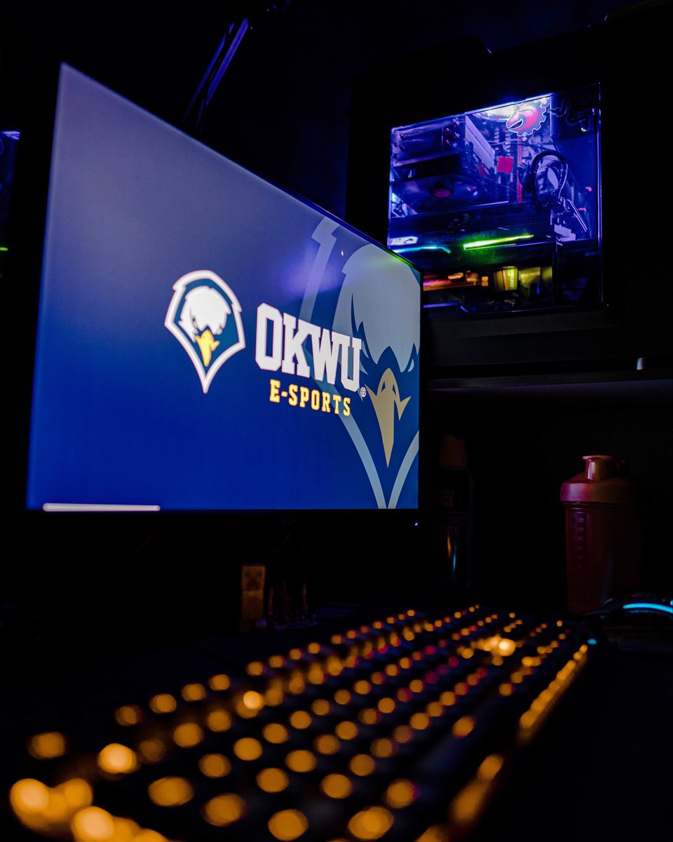 OKWUniv's tweet photo. We can't wait to cheer on our new E-Sports team this fall! They will be competitive in Overwatch and Rocket League. 

#okwueagles #okwuesports https://t.co/CrKl4thz00