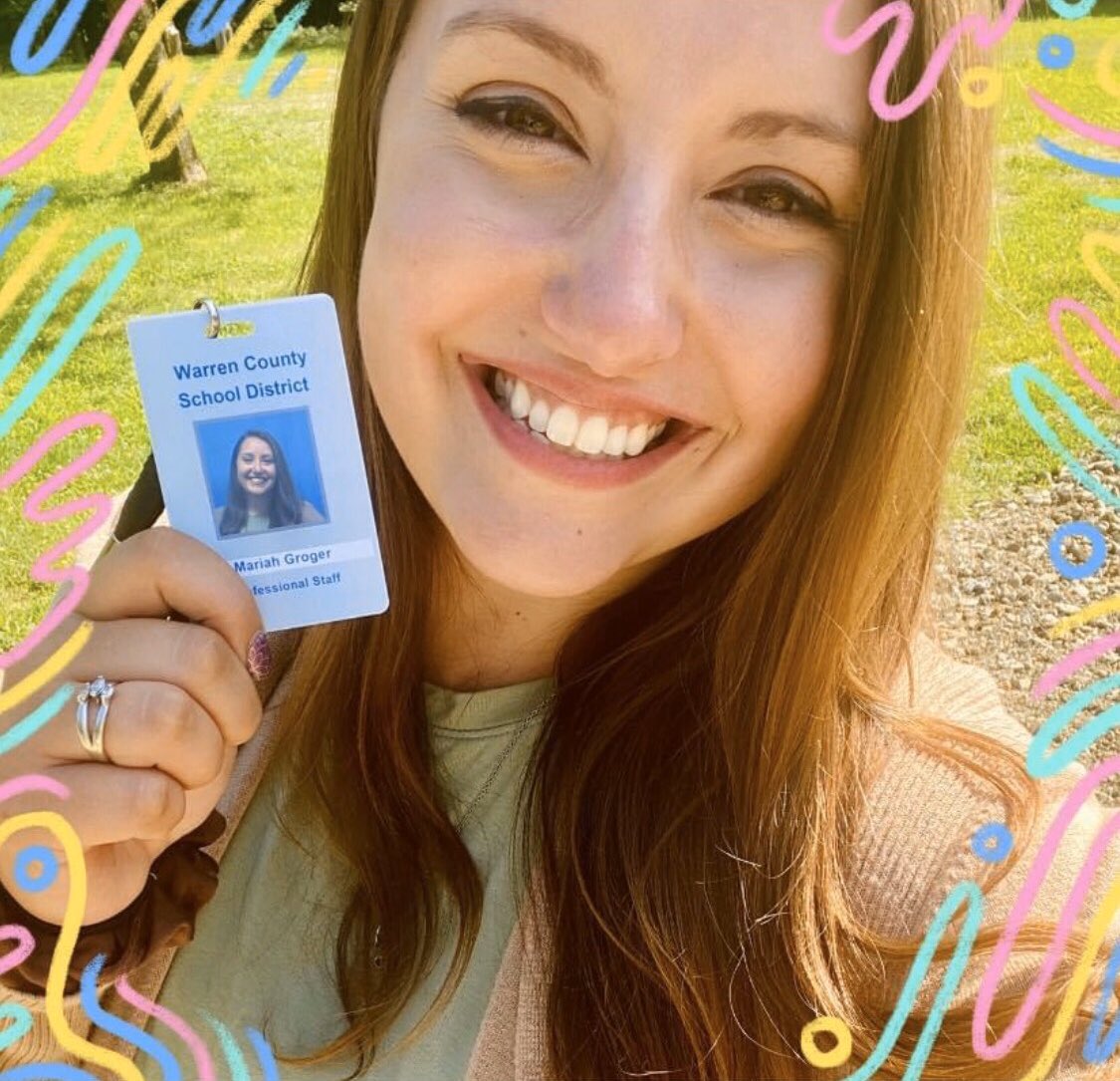 MercyhurstEduc's tweet photo. Meet Warren County School’s newest #Kindergarten teacher! We are so proud of you, Mariah Groger! 💙☘️ #firstyearteacher #teachanyoneanywhere #thursdayvibes https://t.co/OKr9dKK9h1