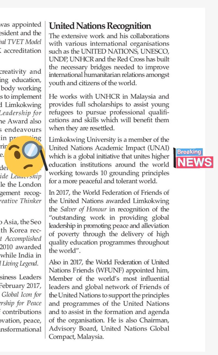 msappleallison's tweet photo. Additional information about #Limkokwing fraudelent claim of #UNimpact membership:

@Limkokwing_MY was not included in the @ImpactUN members list UPDATED as of
➡️ NOVEMBER 19,2018
➡️ MAY 13,2020

Available evidences show #LUCT misrepresented #UNAI until this 2020 😔

@imokman https://t.co/GQ7KW7A0vT