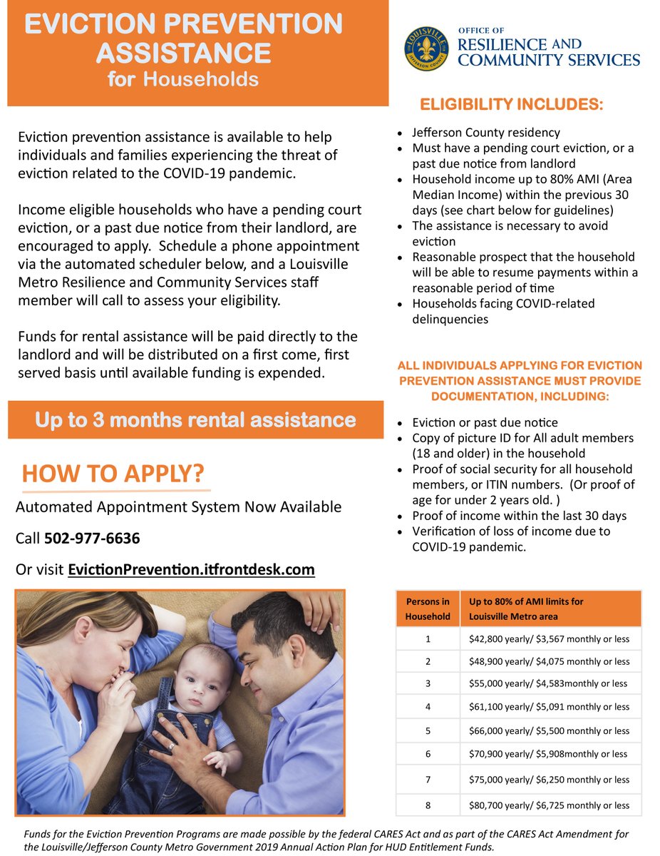 MetroUnitedWay's tweet photo. Up to THREE MONTHS of rental assistance to families through this Eviction Prevention Program. Details 👇🏾 https://t.co/fxcKdJfbQD