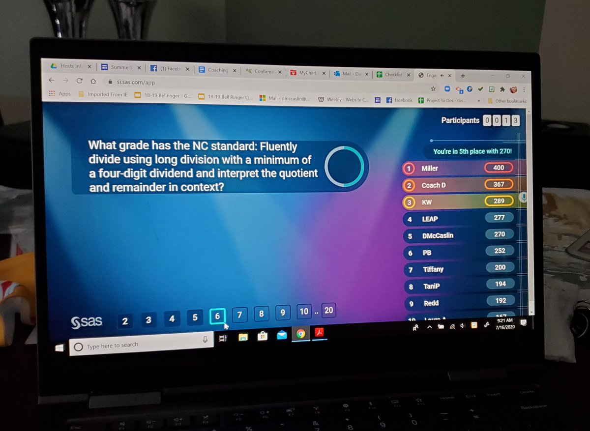 McCaslinsClass's tweet photo. Starting off #WakeEdSummerSTEM Day 4 playing trivia with @SASsoftware. Looking forward to finding new ways to incorporate analytics into solving real world problems in K-12 classrooms. @wakeedpa @STEM_WCPSS https://t.co/sK1oNjkDip