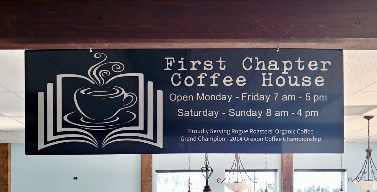 GoldBeachBooks's tweet photo. Today is a big day - we welcome First Chapter Coffee House and our summer hours are in effect. Come see us for 📚 and ☕️ - thank you for your continued support! https://t.co/v4IUv67fWd
