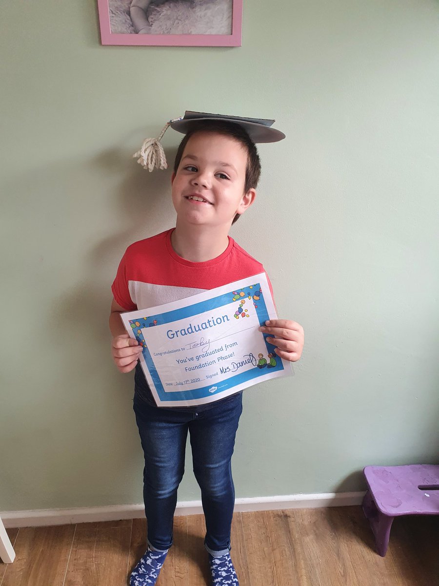 amyharris86's tweet photo. So proud of this young man,never thought he would cope with homeschooling and lockdown but he's proved me wrong.A big thank you to Mrs Daniels and your mam,Mrs Whatts,Ms Mckibben and Ms Evans, Toby's loved being with you all so much.Hope you have a lovely summer break😘 @YBB_Yr2 https://t.co/nOrRBqHYVt