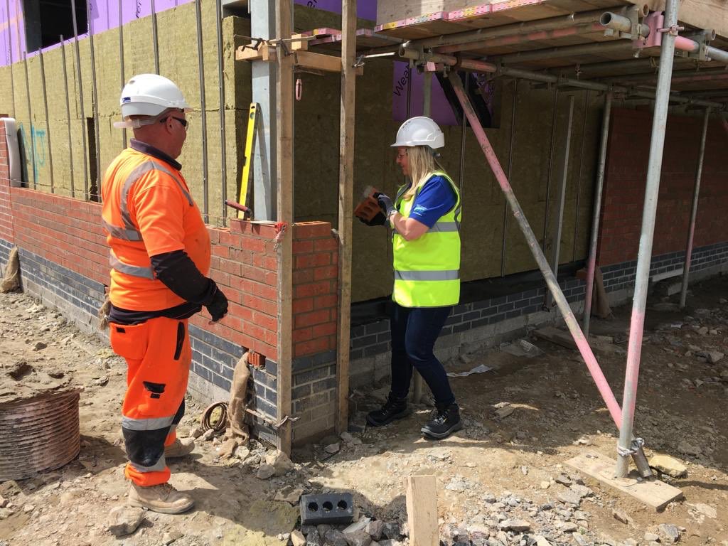 Great to have Annette of Inspire to Work and Angelina of Communities to Work on site today. We have been hosting work placements on site to experience the construction industry.
 <a href="/morgansindallci/">@morgansindallci</a> <a href="/VOGCouncil/">Vale Council 🏴󠁧󠁢󠁷󠁬󠁳󠁿🇺🇦</a> #21stCenturySchools
