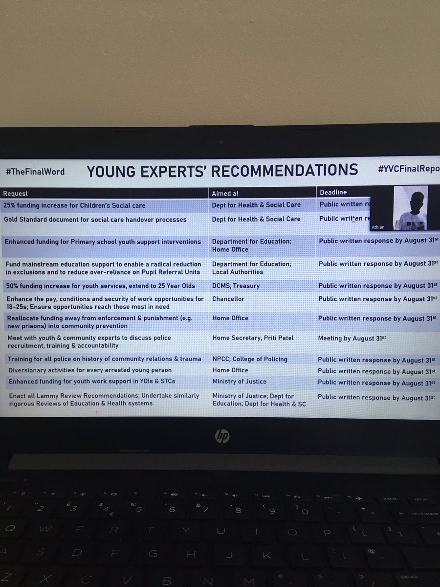 StreetDoctors's tweet image. “Young people aren’t the problem, they are the solution” hear hear @JermainJackman 👏Incredibly powerful hearing young people demanding change, sharing their stories and making real recommendations. Youth violence is not inevitable, it is preventable #TheFinalWord #YVCFinalReport