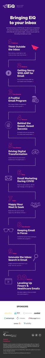 Craving all those action-packed insights at EiQ? Tie yourself over with these 10 pieces of content. bit.ly/EiQContent #eiqgathering #emailgeeks