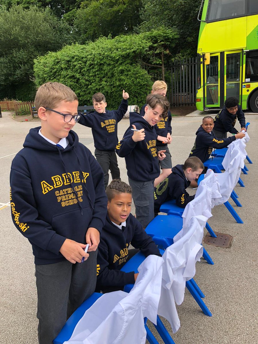 AbbeyPrimary's tweet photo. #y6 have really enjoyed their last day. #leaverslockdown https://t.co/fA9YyInT10