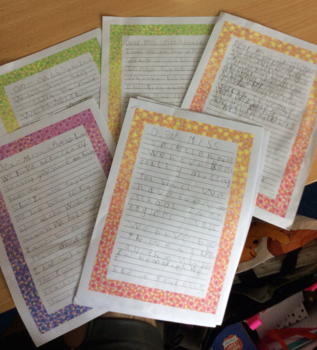 MalinOtters's tweet photo. We have wrote letters to  @MissSpittlehous to say thank you for all the memories in year 1! We can’t wait for you to read them🤩 our will be blown away by our handwriting! ♥️🦋 https://t.co/oerX3PFZJe