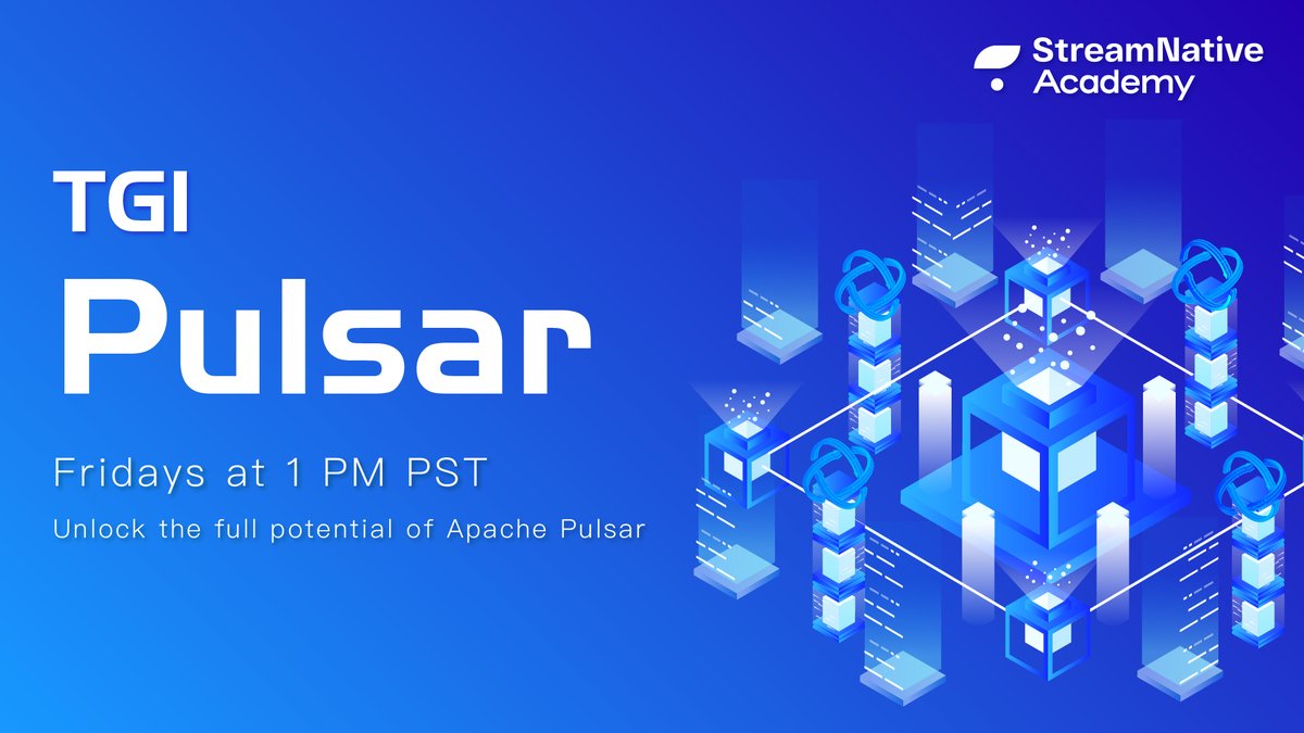 streamnativeio's tweet image. Hi #ApachePulsar enthusiasts,

We do not have #TGIP this Friday. Watch our last TGIP episode at  youtube.com/watch?v=bPczhv…

If you have any ideas for TGIP, welcome to open an episode-idea issue at github.com/streamnative/t…