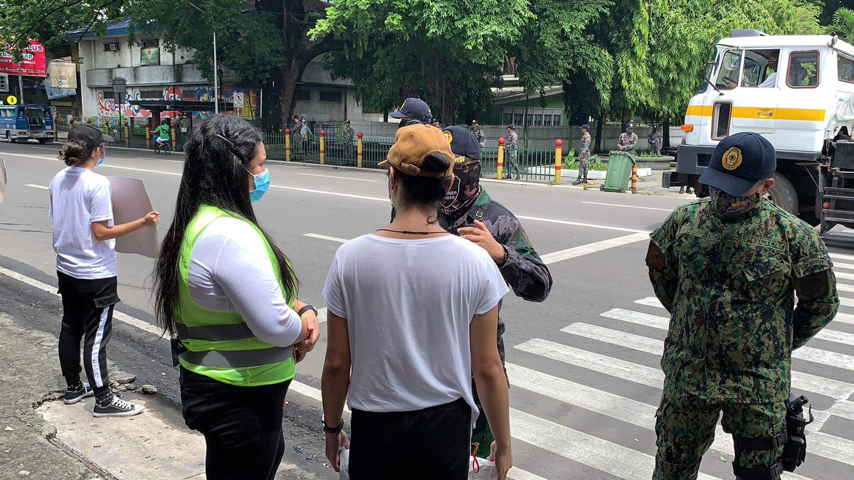 More photos of our friends being openly photographed and surveilled by the police during a peaceful, silent protest. These happened on multiple dates, in multiple locations in Bacolod. #HandsOffActivists  #JunkTerrorLaw