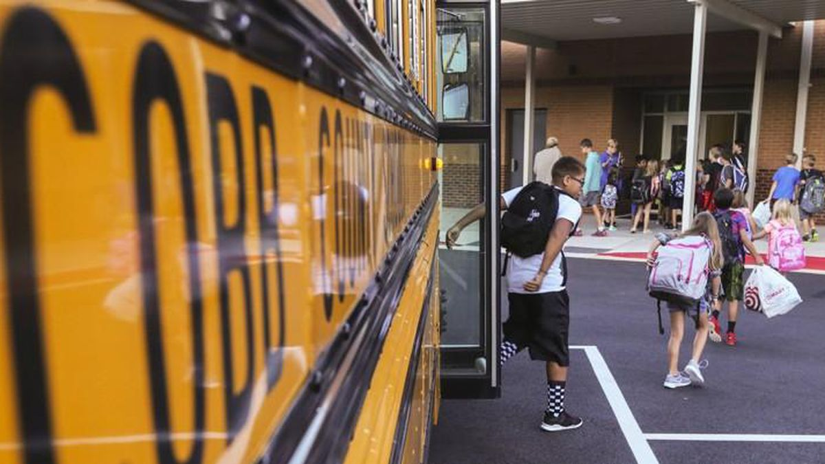 wsbtv's tweet photo. JUST IN: Cobb County schools says year will start fully online August 17: https://t.co/BmuEu0JDMb https://t.co/kOzgMBLvFZ