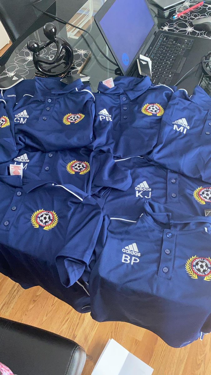 ShankillJ's tweet photo. The Kids New Polos Have Just Landed. And they look 🔥🔥🔥🔥🔥 🟢🔵⚽️👌🏻 https://t.co/CXNvSG35Vq