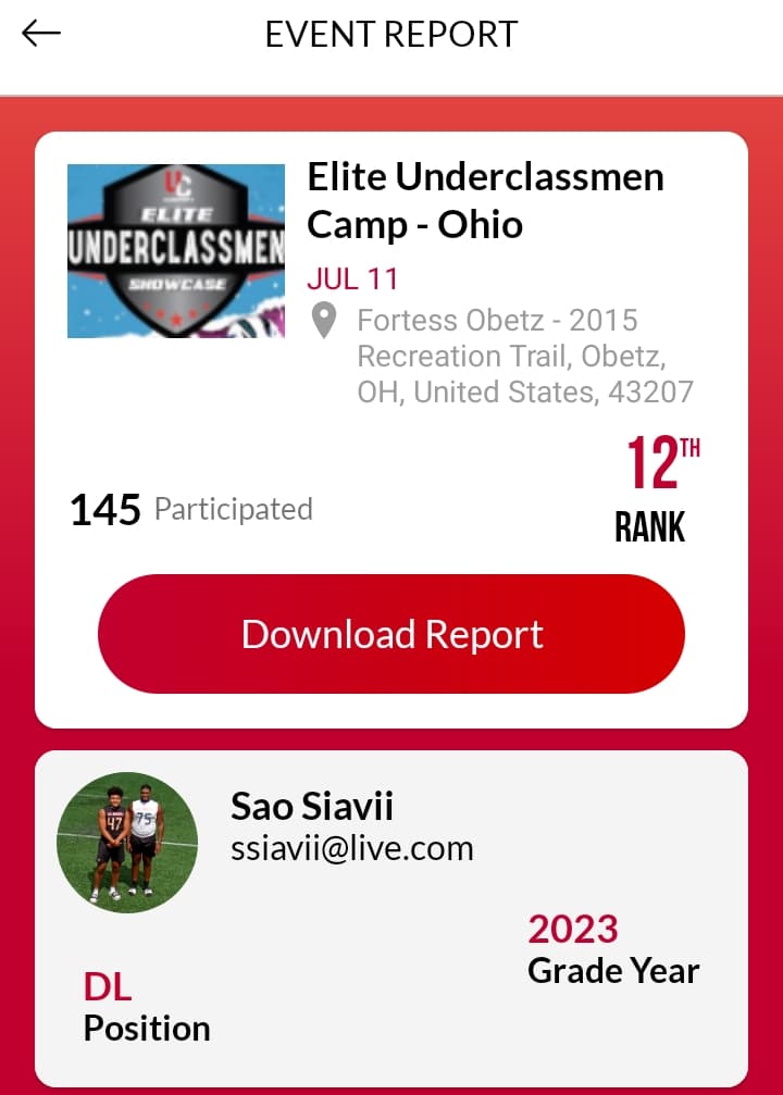 34SAOSIAVII's tweet photo. Thank you @DemetricDWarren @TheUCReport for the opportunity to compete in the Elite Underclassmen Camp in Ohio. I am not satisfied with my results and will use this as motivation to get better! @CoachMRI @Back7Skillz #nevergiveup #processisprogress https://t.co/nESj9GUDgd