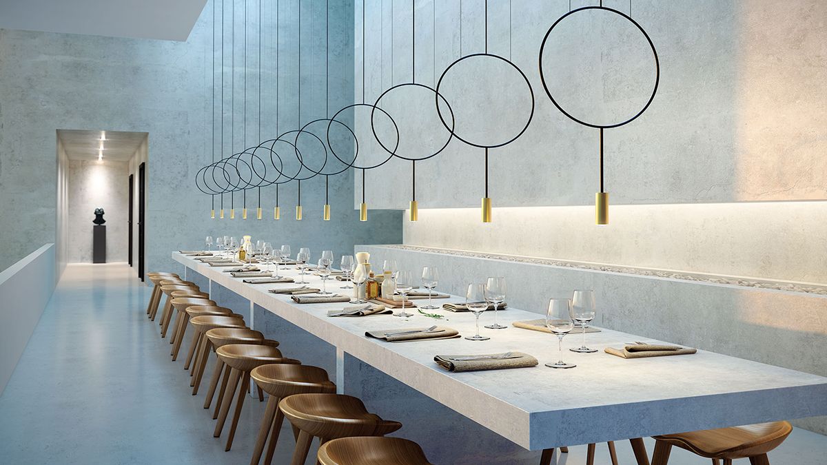 SpecSimple's tweet photo. Revolta from @estiluzSA offers a unique and decorative solution to soften room noise with fabric-covered acoustic panels of sound-absorptive foam. Revolta can also be used to divide large spaces into discrete areas. #SpecSimple #WhySpecify https://t.co/dFQV4NcpQa