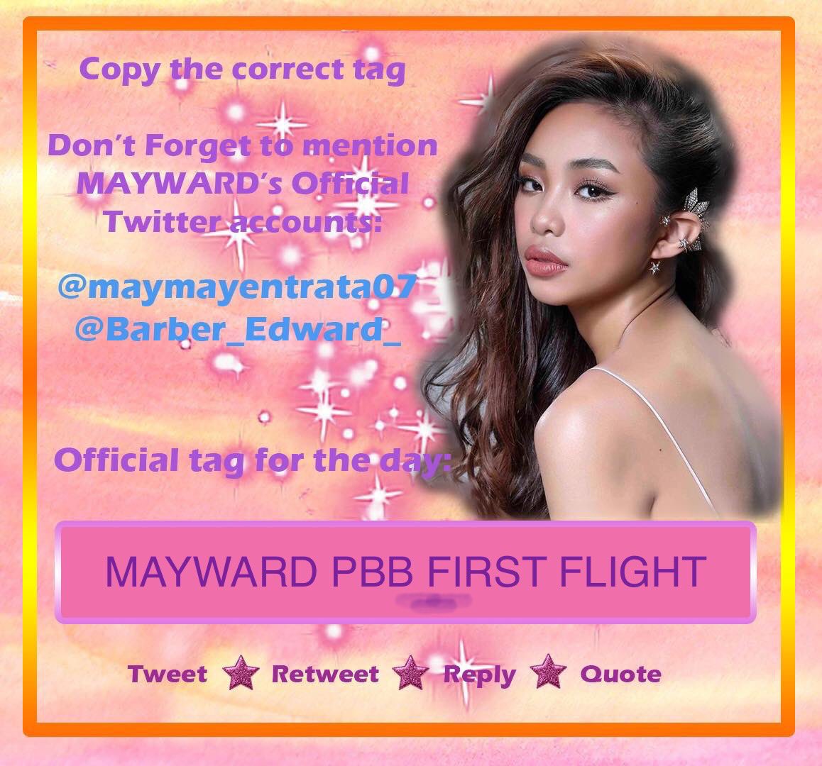 MWUniverse06's tweet photo. Go babies
 @Barber_Edward_ @maymayentrata07 

MAYWARD PBB FIGHT FLIGHT
#MAYWARD https://t.co/IS2cXQPrEo