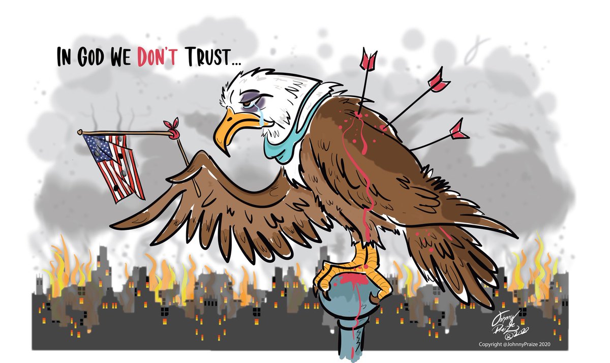 JohnnyPraize's tweet photo. In God we don't trust - Illustrated by Johnny Praize
**PLEASE SHARE**
#InGodWeDontTrust
#DrawingsThatHonorGod
#CartoonsForChrist
#MakeAmericaBlessedAgain
#IllustrationsByJohnnyPraize
@realDonaldTrump @POTUS https://t.co/oWgF2AB4YD