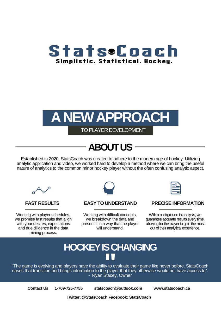 Statscoach's tweet image. With hockey (hopefully) just around the corner, we expect an influx of inquiries as we move into the fall. Additionally with social distancing measures, video work is now becoming more important! Get ahead of the wave and reach out today for a free consultation! 

#StatsCoach