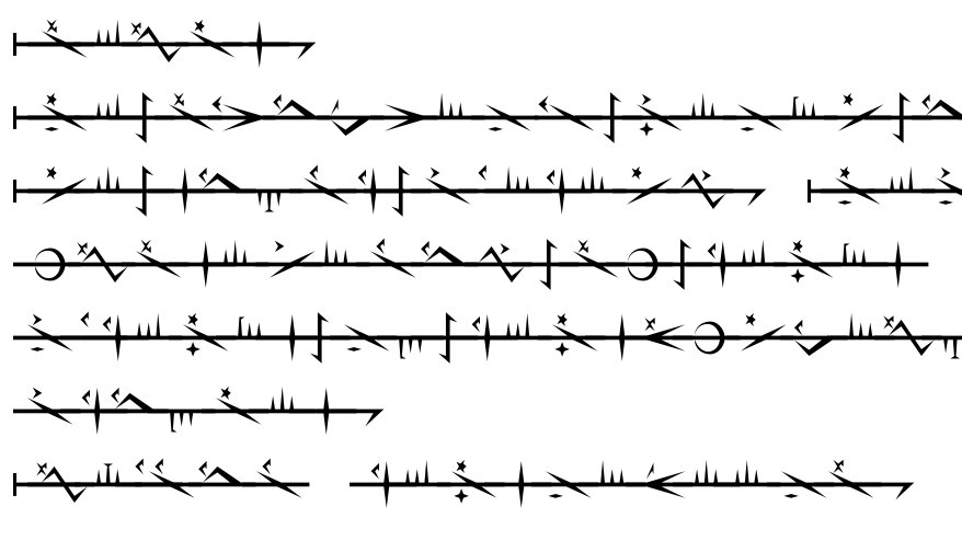 mycosaur's tweet photo. I made a phyrexian font https://t.co/OmzwECCEY4 
Anyone who could this for MTG content creation, feel free to use it. #MTG #Phyrexia https://t.co/eZqTHC0SvM